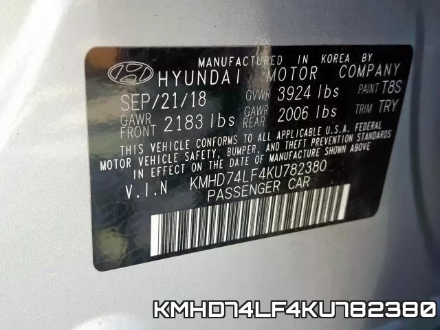 KMHD74LF4KU782380 фото 2