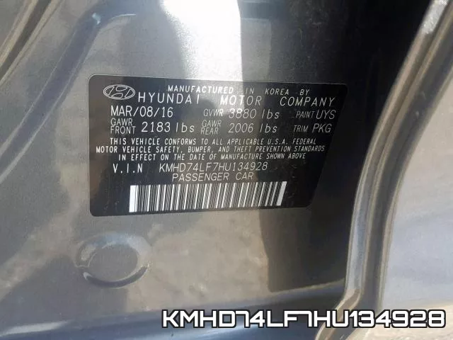 KMHD74LF7HU134928 фото 2