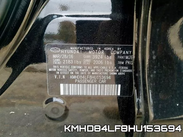 KMHD84LF8HU153694 фото 2