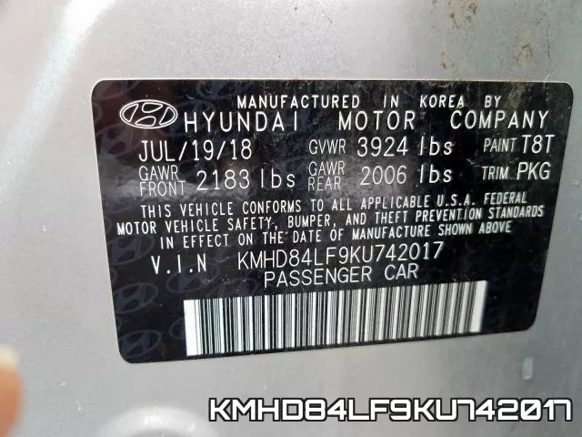 KMHD84LF9KU742017 фото 2