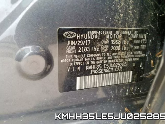KMHH35LE5JU025285 фото 2