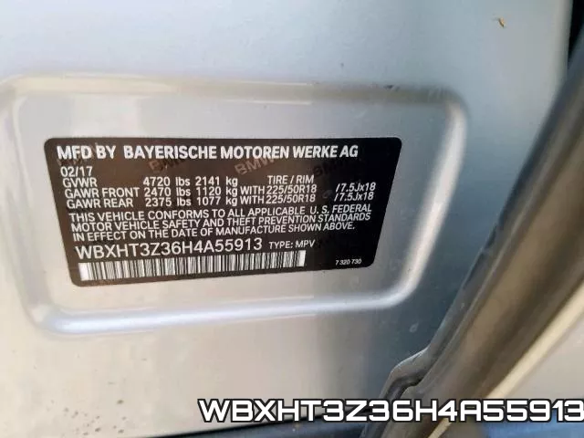 WBXHT3Z36H4A55913 фото 2