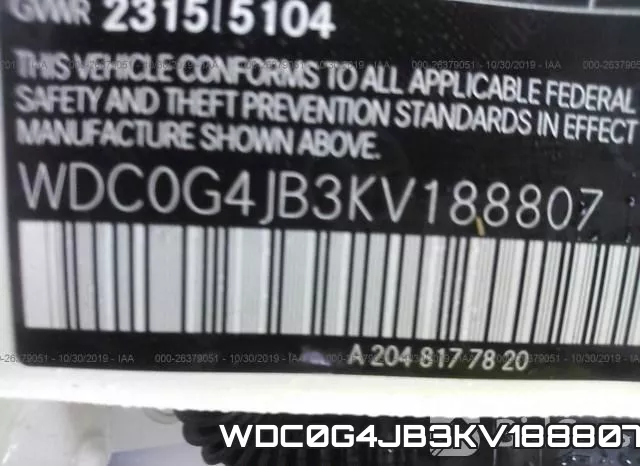 WDC0G4JB3KV188807 фото 10