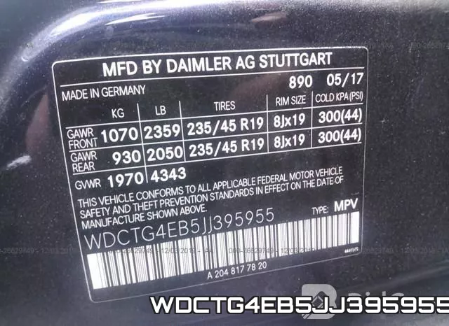 WDCTG4EB5JJ395955 фото 10