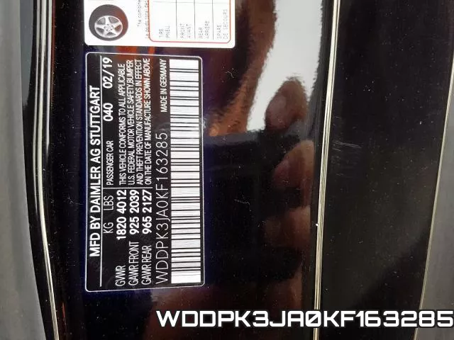 WDDPK3JA0KF163285 фото 2