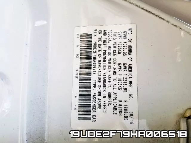 19UDE2F79HA006518 фото 2