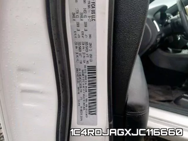 1C4RDJAGXJC116660 фото 2