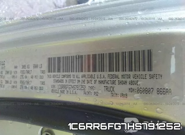 1C6RR6FG7HS791252 фото 9