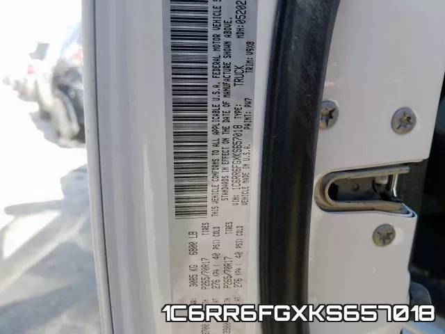 1C6RR6FGXKS657018 фото 2