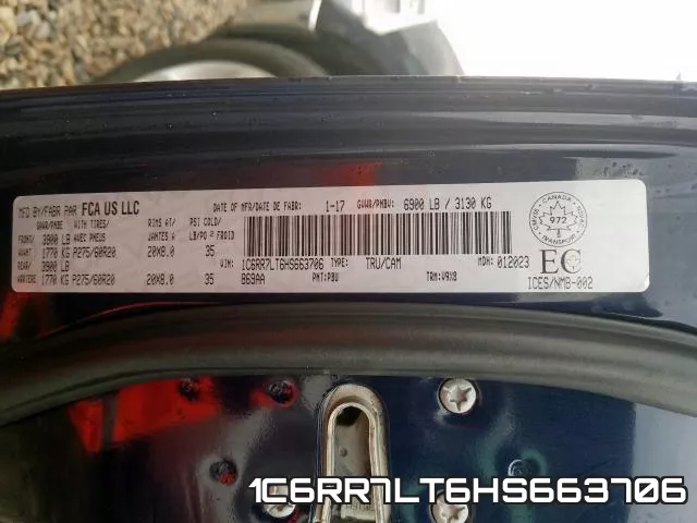 1C6RR7LT6HS663706 фото 2