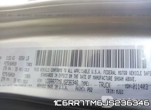 1C6RR7TM6JS236346 фото 10