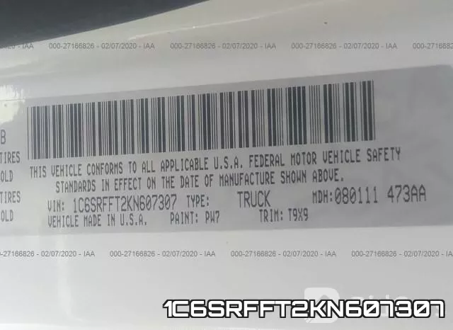 1C6SRFFT2KN607307 фото 8