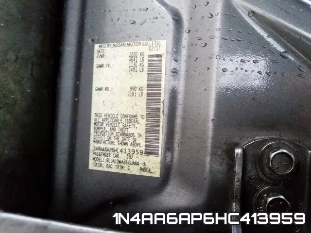 1N4AA6AP6HC413959 фото 2