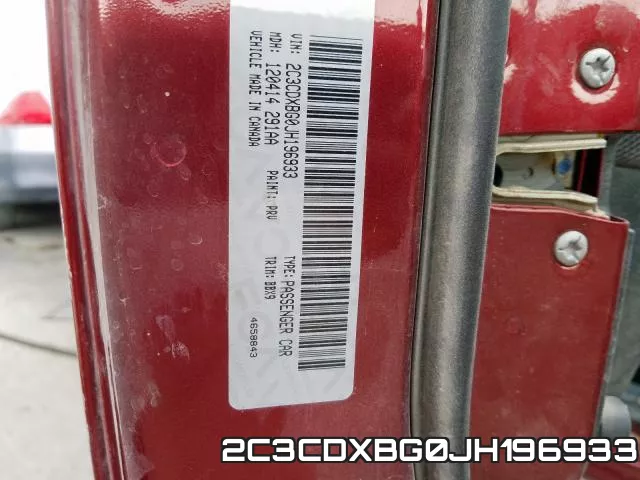 2C3CDXBG0JH196933 фото 2