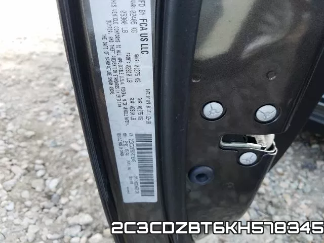 2C3CDZBT6KH578345 фото 2