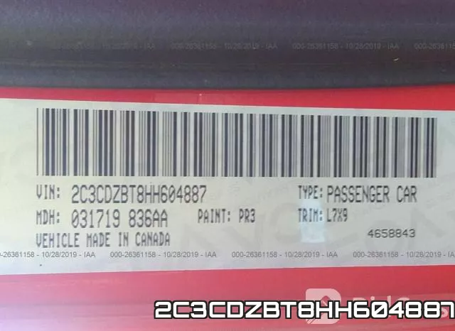 2C3CDZBT8HH604887 фото 9