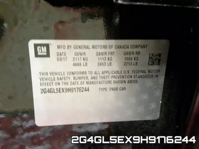 2G4GL5EX9H9176244 фото 2