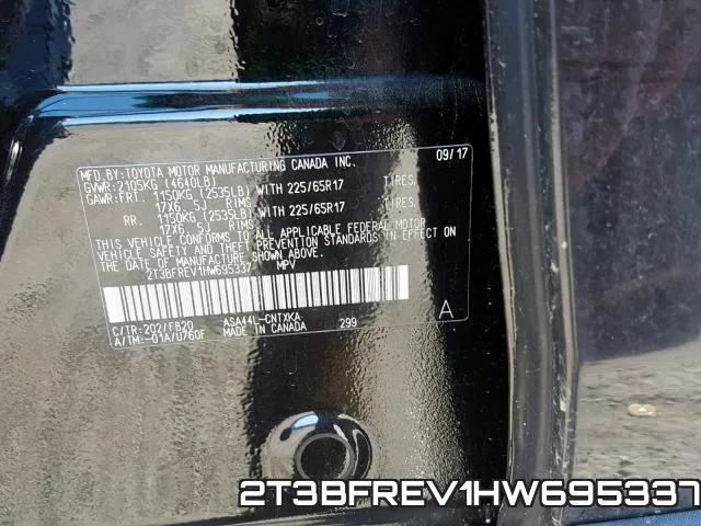 2T3BFREV1HW695337 фото 2