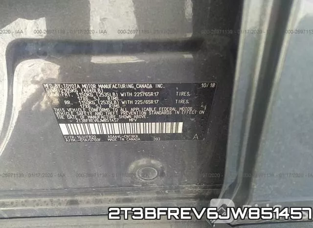 2T3BFREV6JW851457 фото 10