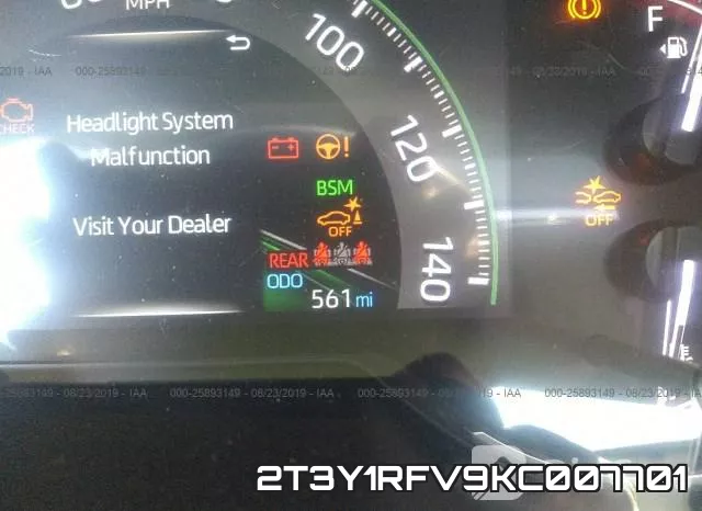 2T3Y1RFV9KC007701 фото 5