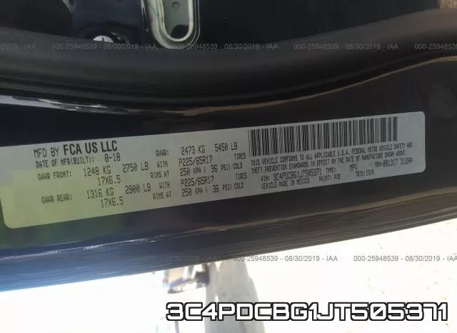 3C4PDCBG1JT505371 фото 9