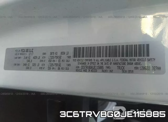 3C6TRVBG0JE115885 фото 8
