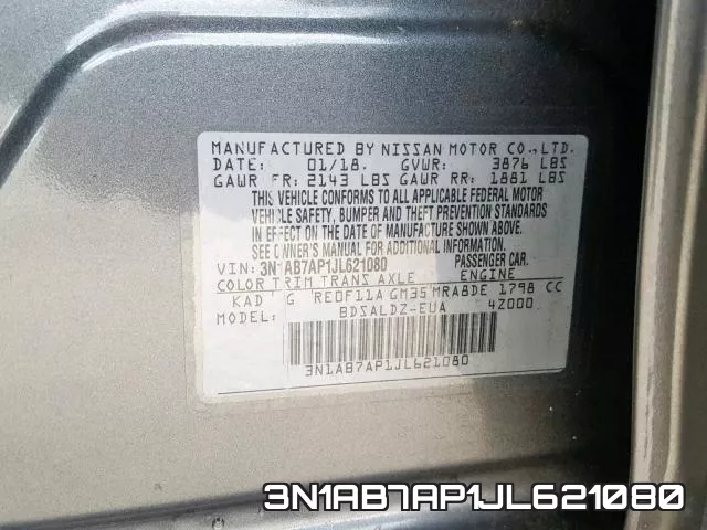 3N1AB7AP1JL621080 фото 2