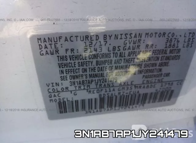 3N1AB7AP1JY241479 фото 8