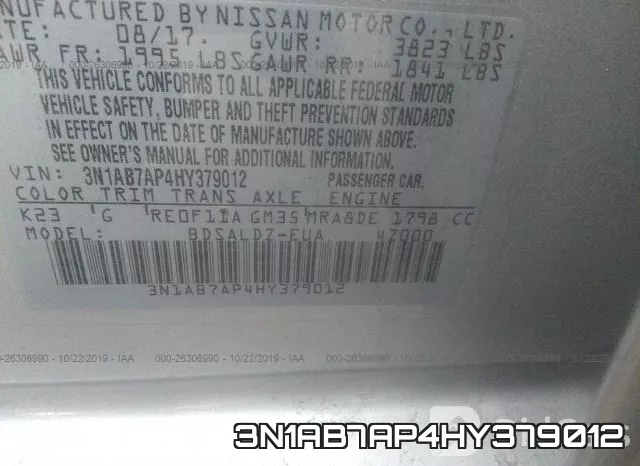 3N1AB7AP4HY379012 фото 9