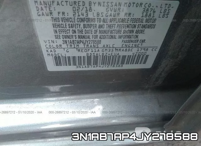 3N1AB7AP4JY278588 фото 10
