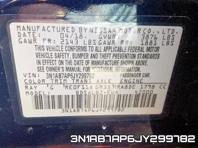 3N1AB7AP6JY299782 фото 2
