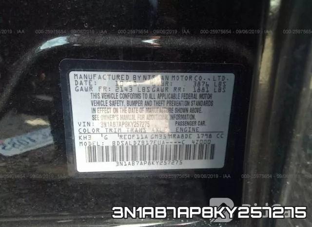 3N1AB7AP8KY257275 фото 9