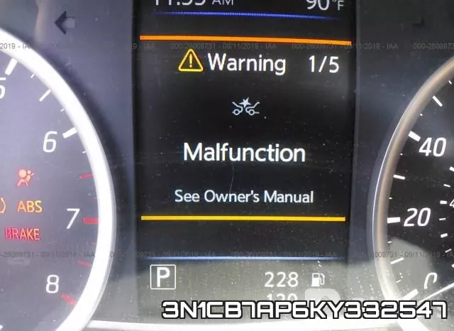 3N1CB7AP6KY332547 фото 7