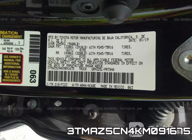 3TMAZ5CN4KM091675 фото 10