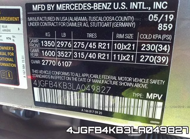 4JGFB4KB3LA049827 фото 8