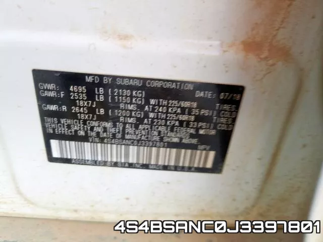 4S4BSANC0J3397801 фото 2