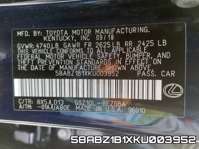 58ABZ1B1XKU003952 фото 2