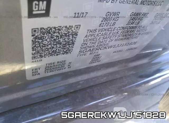 5GAERCKW1JJ151828 фото 9