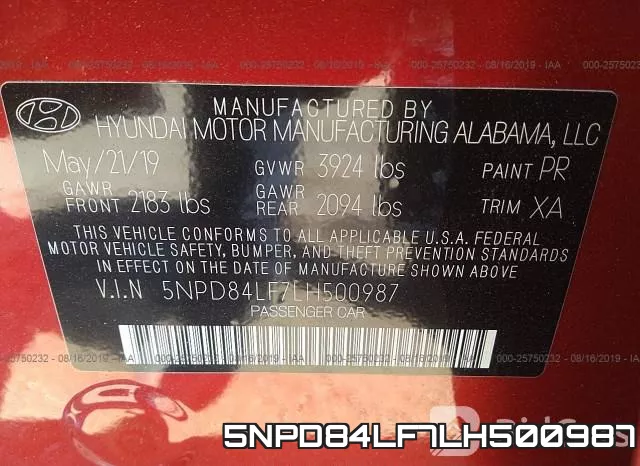 5NPD84LF7LH500987 фото 7