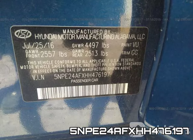 5NPE24AFXHH476197 фото 5