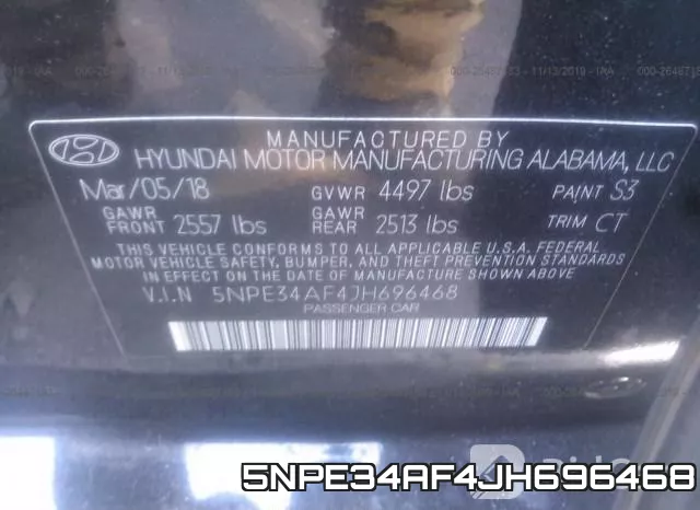 5NPE34AF4JH696468 фото 8