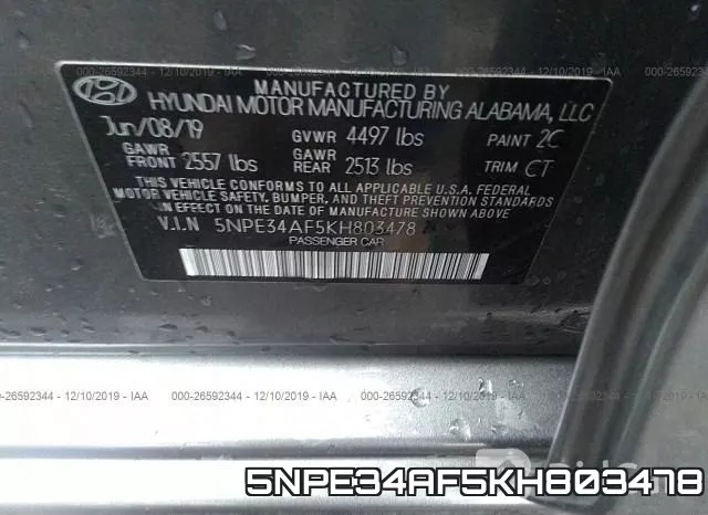 5NPE34AF5KH803478 фото 7