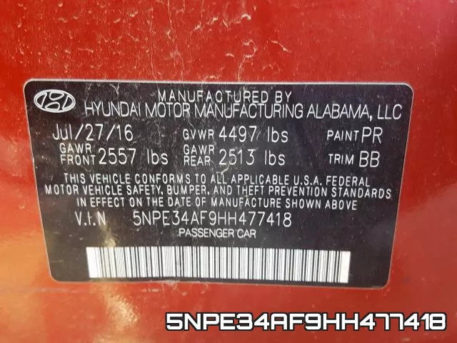 5NPE34AF9HH477418 фото 2