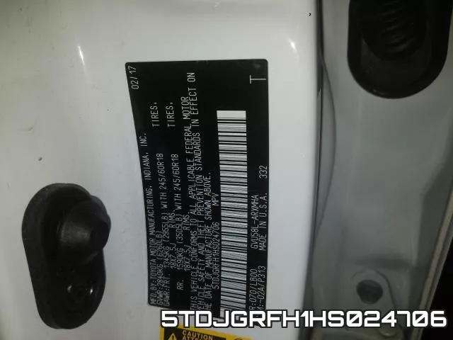 5TDJGRFH1HS024706 фото 2