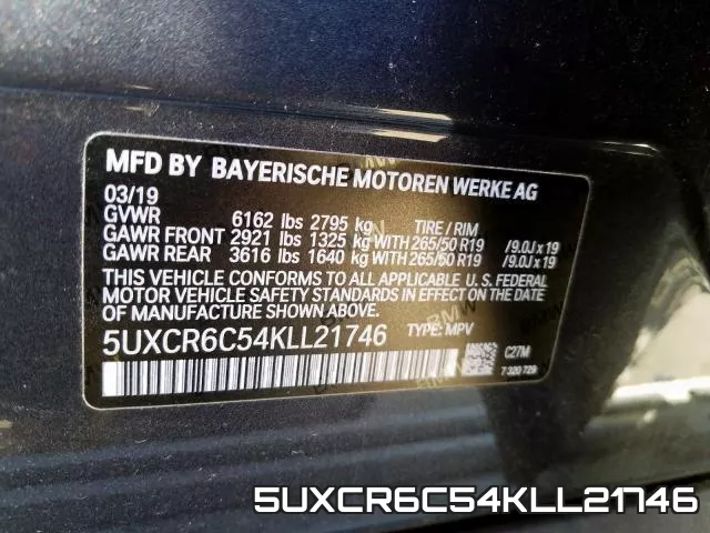 5UXCR6C54KLL21746 фото 2