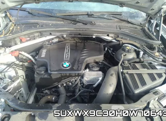 5UXWX9C30H0W70643 фото 2