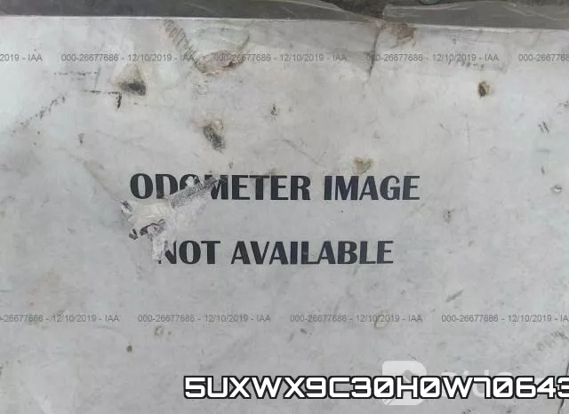 5UXWX9C30H0W70643 фото 8