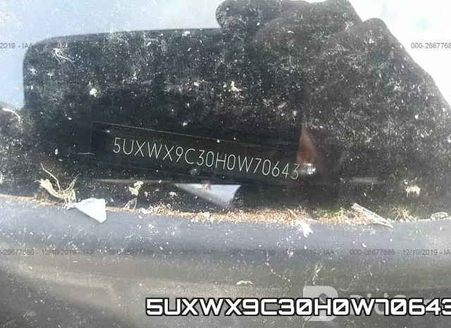 5UXWX9C30H0W70643 фото 10