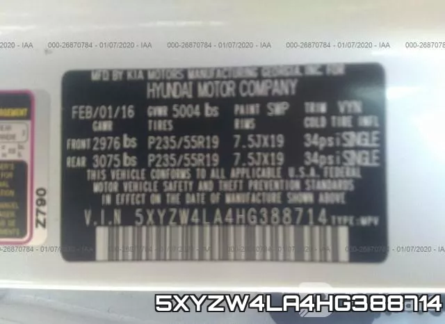 5XYZW4LA4HG388714 фото 10