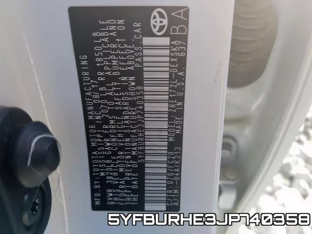 5YFBURHE3JP740358 фото 2